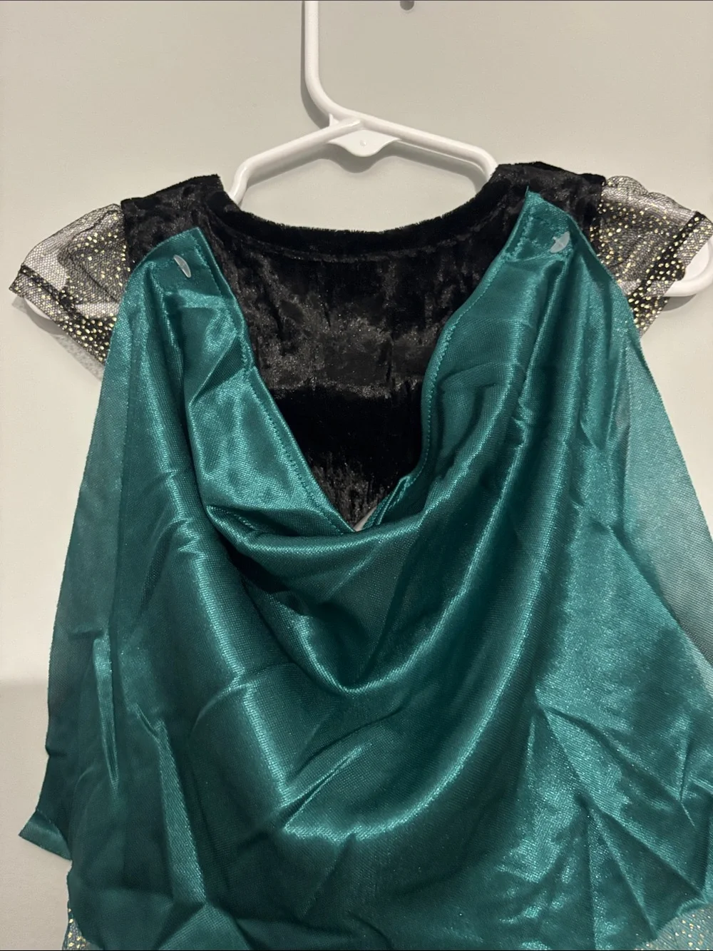 Disney Teal and Black Princess Dress with Purple Accents